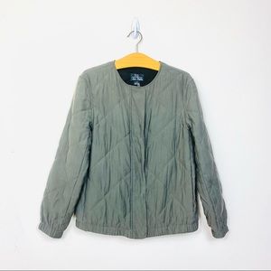 Club Monaco Diamond Quilted Olive Jacket Size Medium